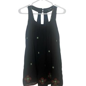 Forever 21 Black Embroidered Blouse